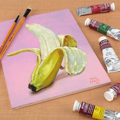 Miniatura 4 de Lukas Pintura al óleo alemana profesional 1862, azul y negro, 1.3 fl oz, con cera de abeja y aceite de girasol que no amarillea, tiempo de secado