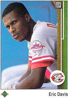 1989 Upper Deck #410 Eric Davis Cincinnati Reds MLB Baseball Card NM-MT