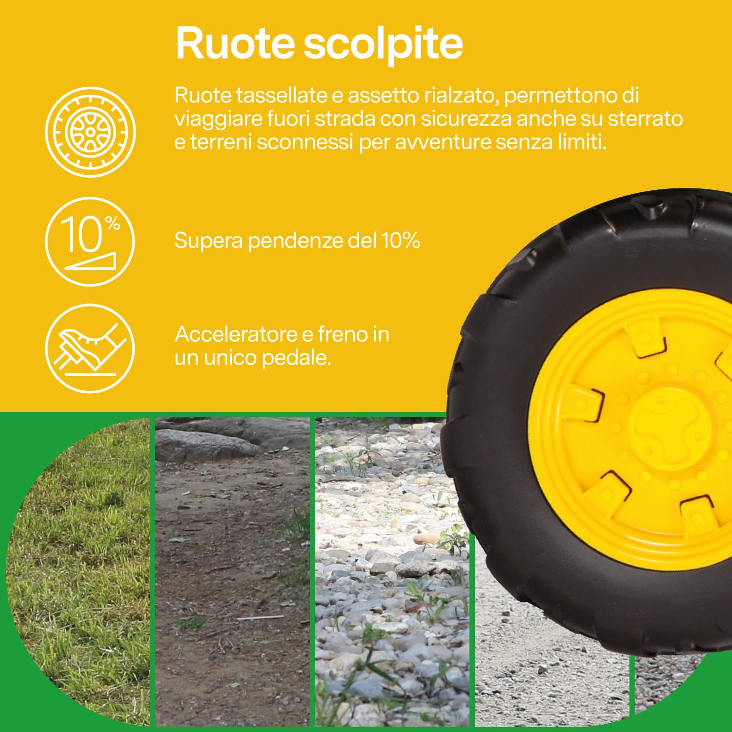PEG John Deere Ground Loader - Trattore Elettrico Cavalcabile per Bambini 3+ Anni con Batteria Ricaricabile 12V, Radio FM e Benna Funzionante