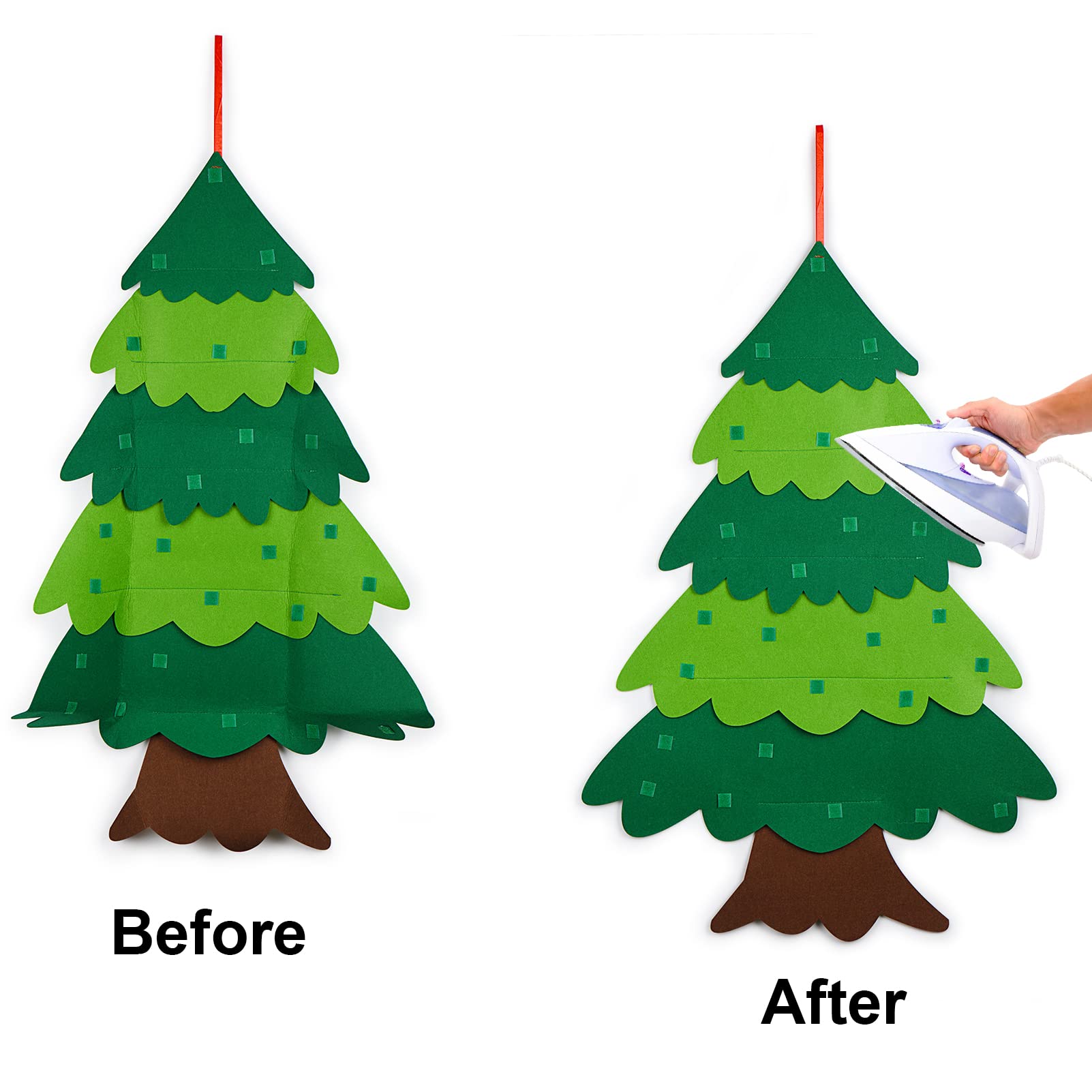 Amazon | クリスマスツリー クリスマス 飾り 壁掛け ミニフェルト
