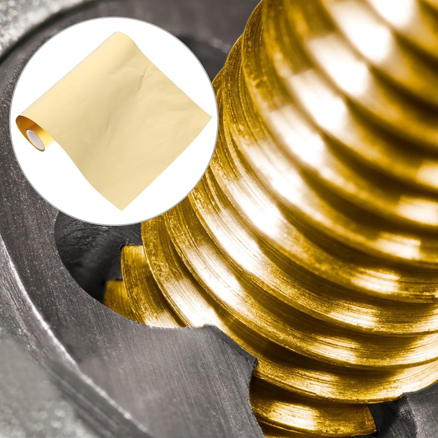 1 Roll Brass Sheet Roll Foil Plate Metal Foil Sheet for Electrical Applications and Industrial Applications with Fine Workmanship and Easy Cutting for DIY Projects