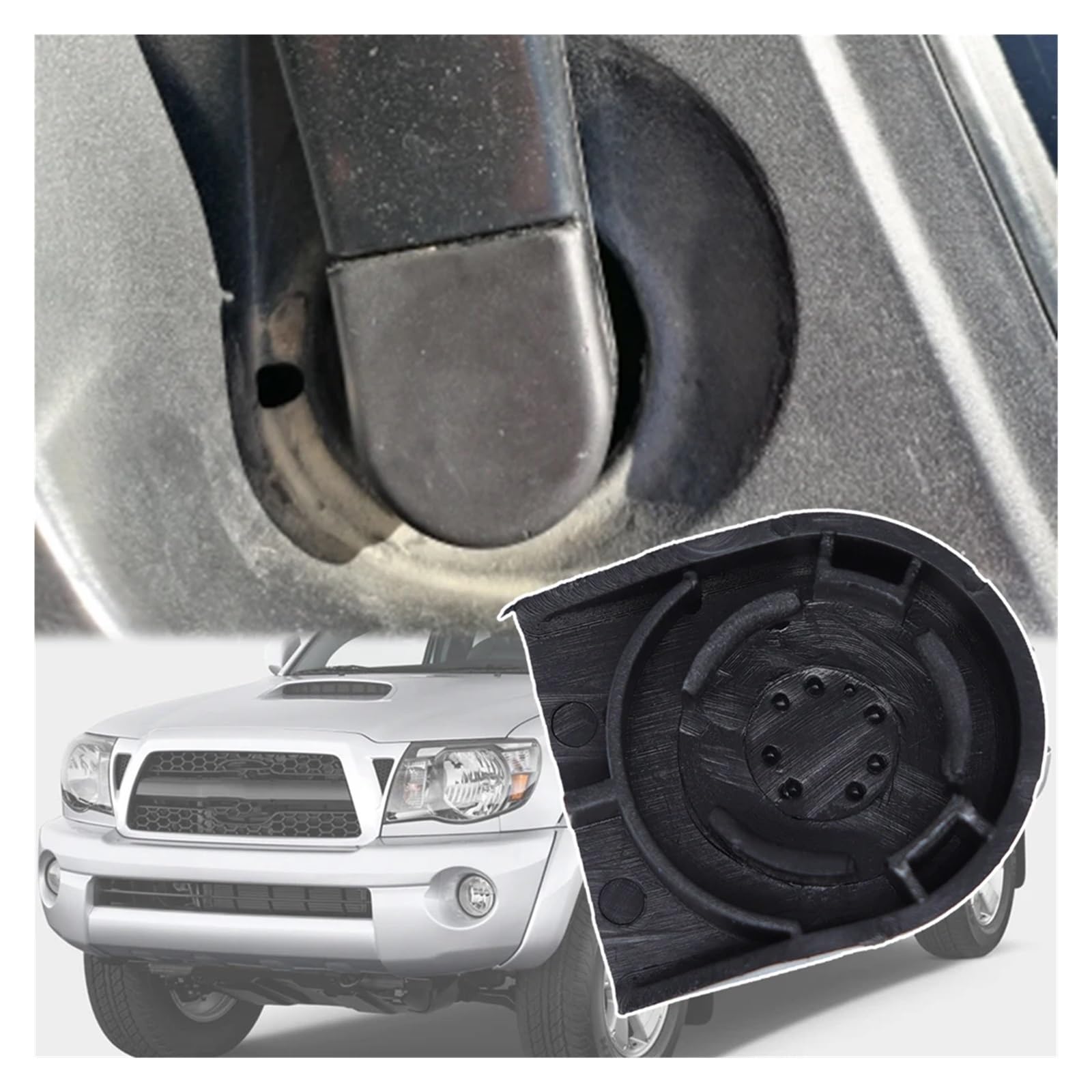 YYFHR Cache-écrou De Culbuteur De Bras D'essuie-glace, Compatible Avec Toyota Land Cruiser Prado 2003-2019 Capuchon D'essuie-glace Avant(2Pc