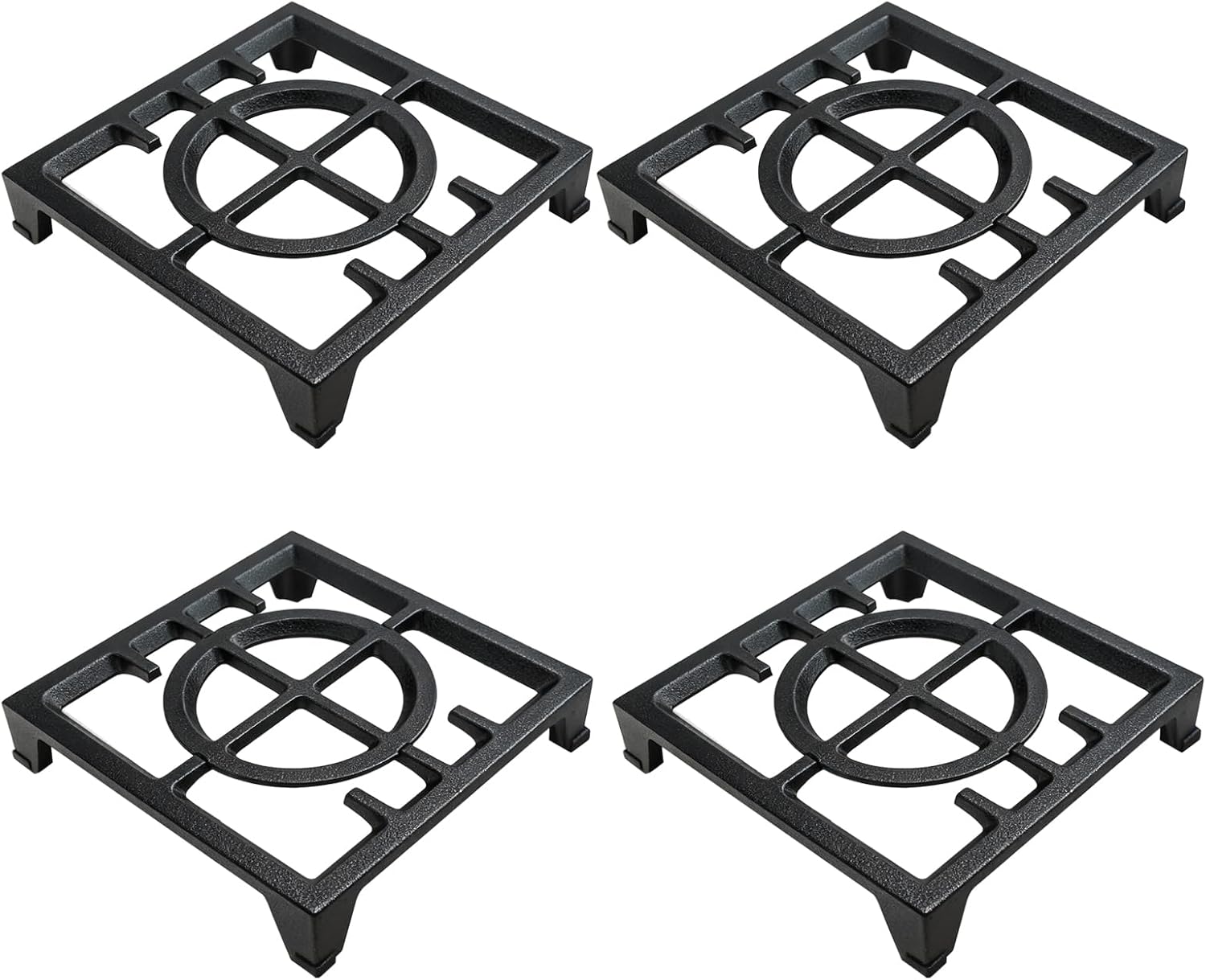 W11380124 Stove Grate Replacement Parts for Whirlpool KitchenAid Gas Range Parts Dual Fuel Range Cooking Grate 11"x 10.8" KFDC558JSS00 KCGC506JSS Stove Oven Cast Iron Cooktop Grate (4 Pack)