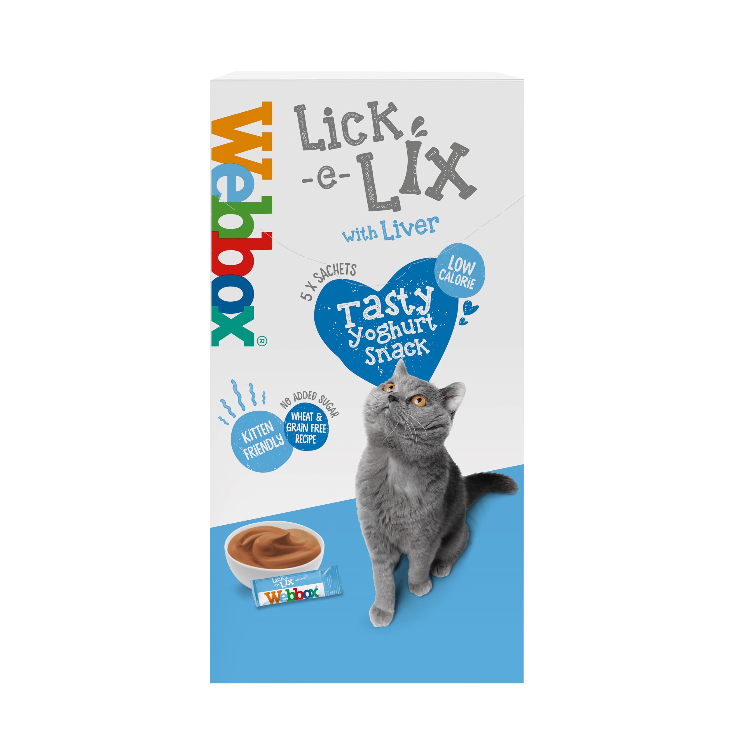 Webbox Lick-e-Lix Liver Cat Treats, 5 x 10g