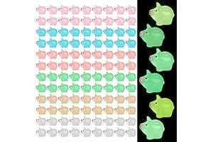 Luminous Mini Resin Pigs for Enchanting Decor