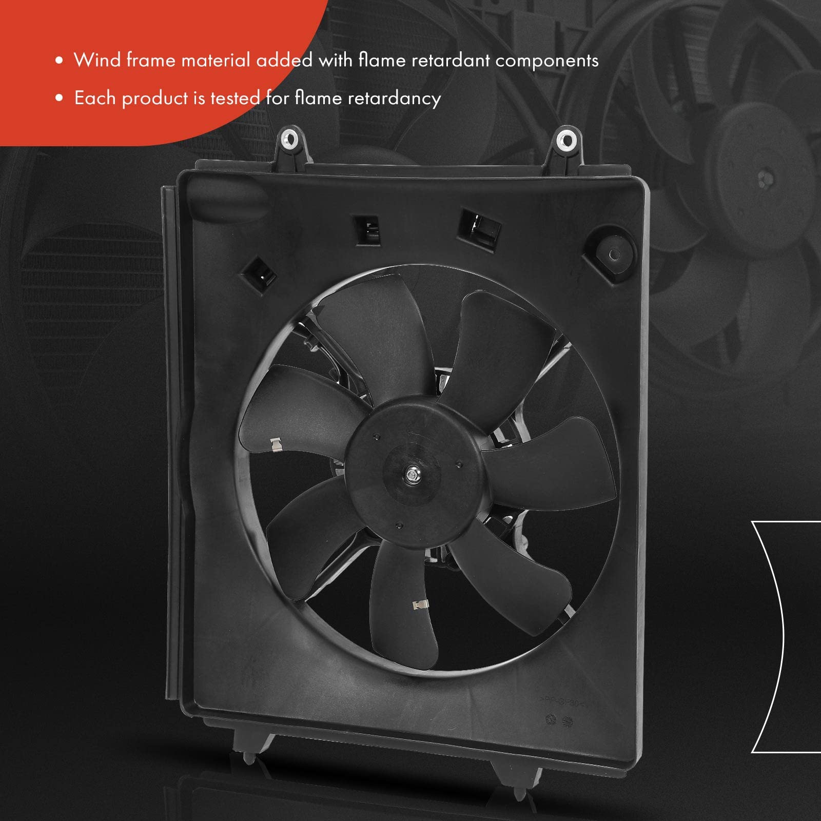 Cooling Fans Assembly Single Right Side For 2015-2016 Honda CR-V EX, EX-L, LX - View #6