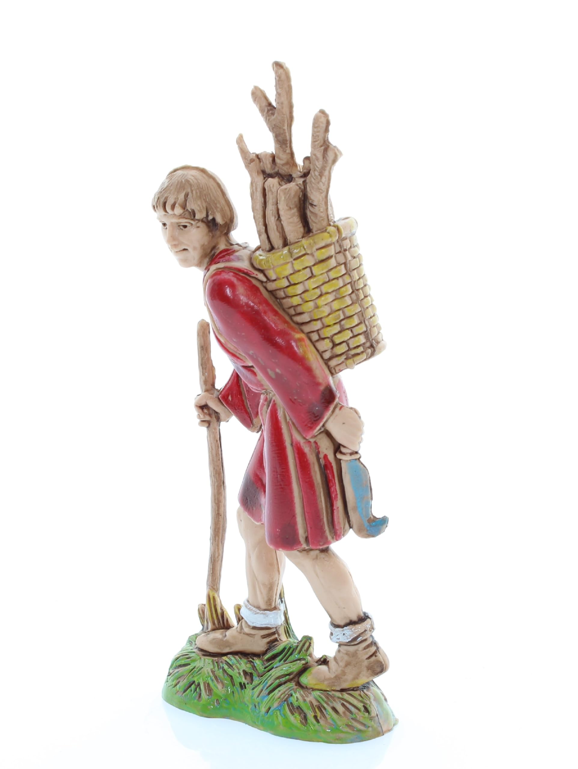 Moranduzzo Zampognaro per Presepe da Cm 10 Scala 1:20 - Statuine Presepe Indistruttibili - Stile 700', Pittura Rifinita a Mano, Prodotto Ufficiale, Made in Italy, Scultore M. Landi