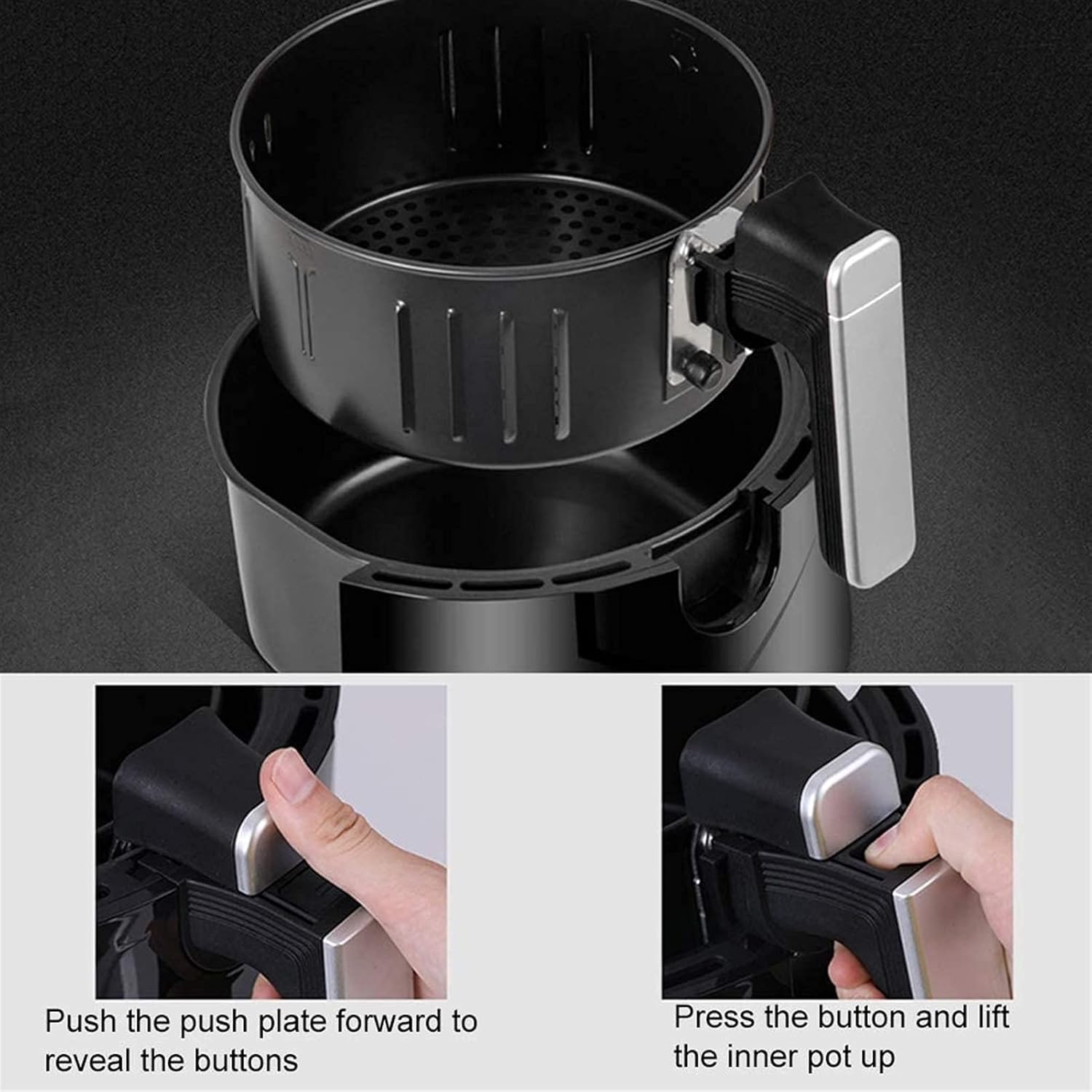 Air Fryer for Home Use 5.5 Litre Multifunctional Oil Free Air Fryer Digital Air Fryers Adjustable Temperature Control Smart Fries Machine Air Fryer, Oven, Baked Chicken Bread Pizza Fries (Onecolor ) 71XH5MQxaTS. AC SL1500