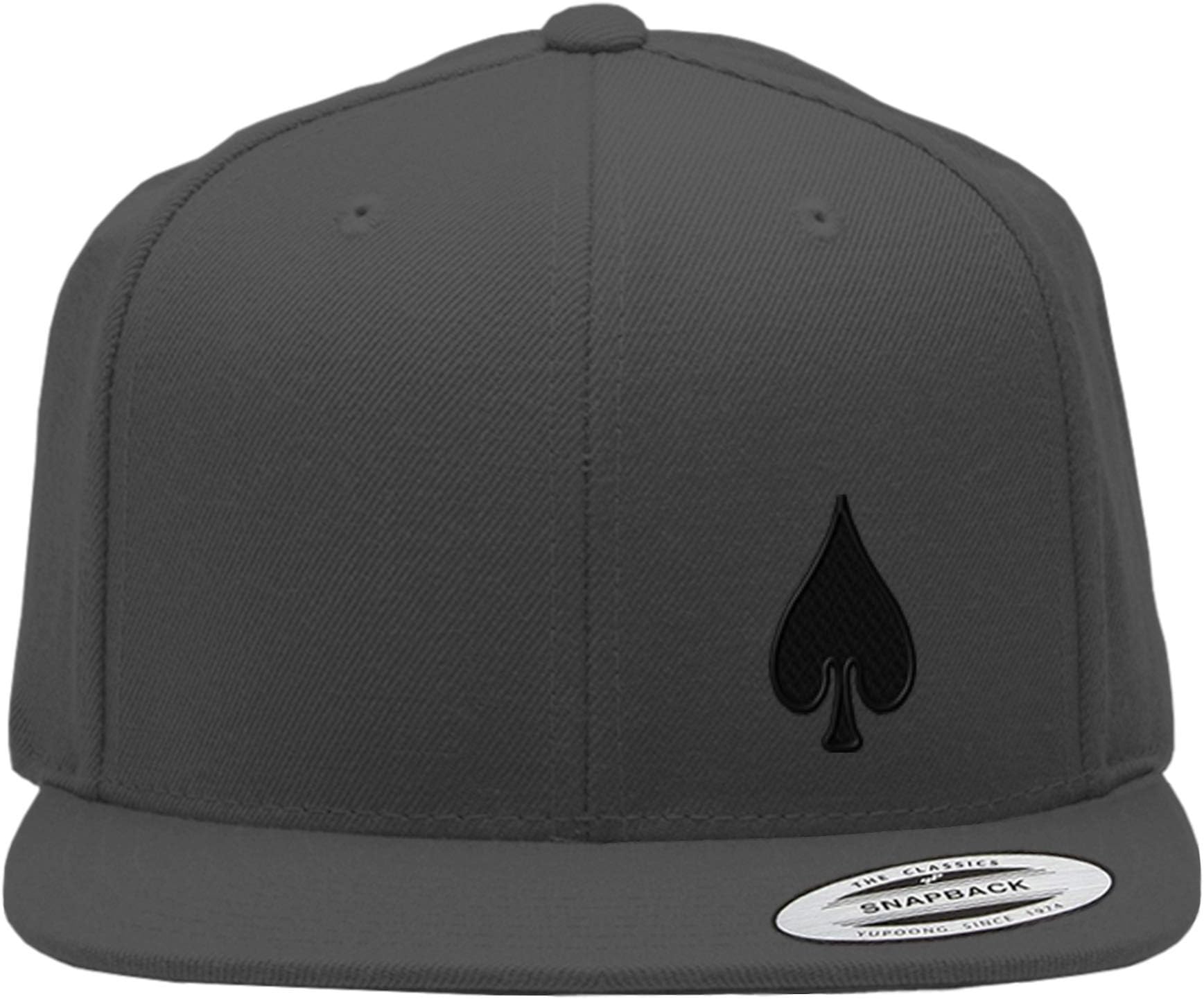 Speedy ProsSnapback Flat Bill Left Side Panel Spade Embroidery Hats for Men & Women Acrylic