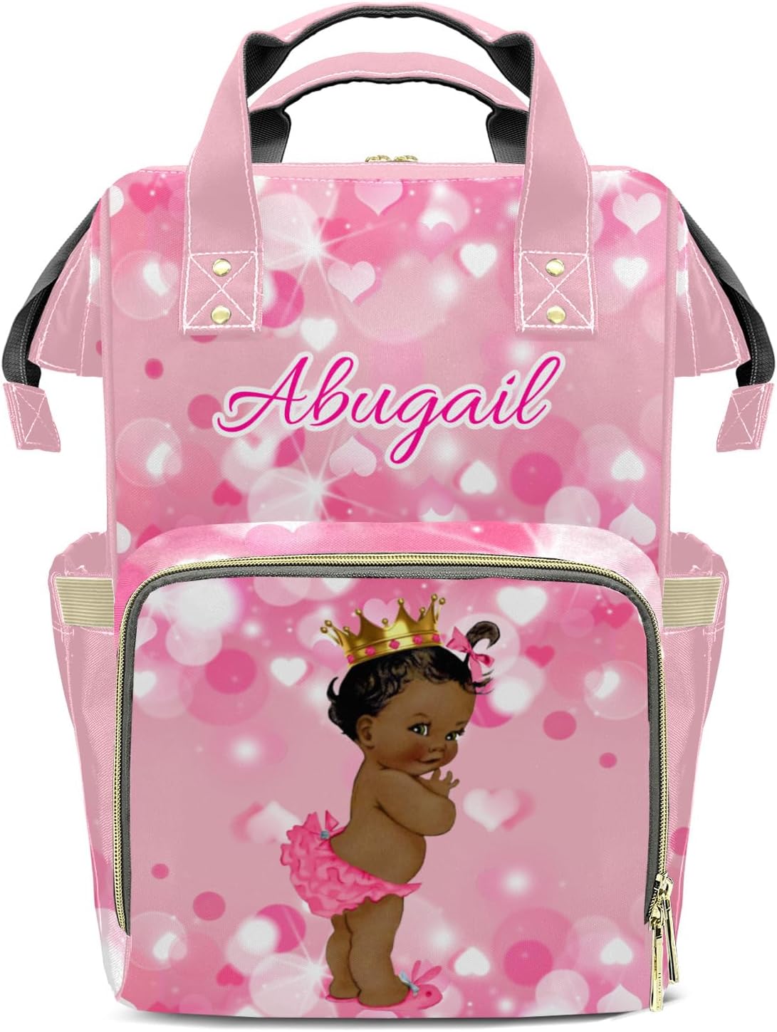 GEETGUNJAN Personalized Diaper Bag Backpack with Name