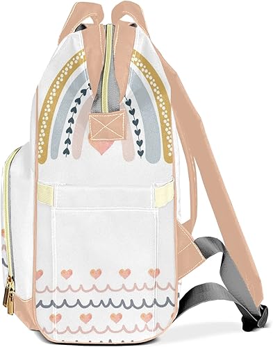 Miniatura 2 de Mochila de pañales con estampado de huellas de patas con nombre, bolsa multifunción de gran capacidad para mamá, papá, unisex, niño y niña, Diseño