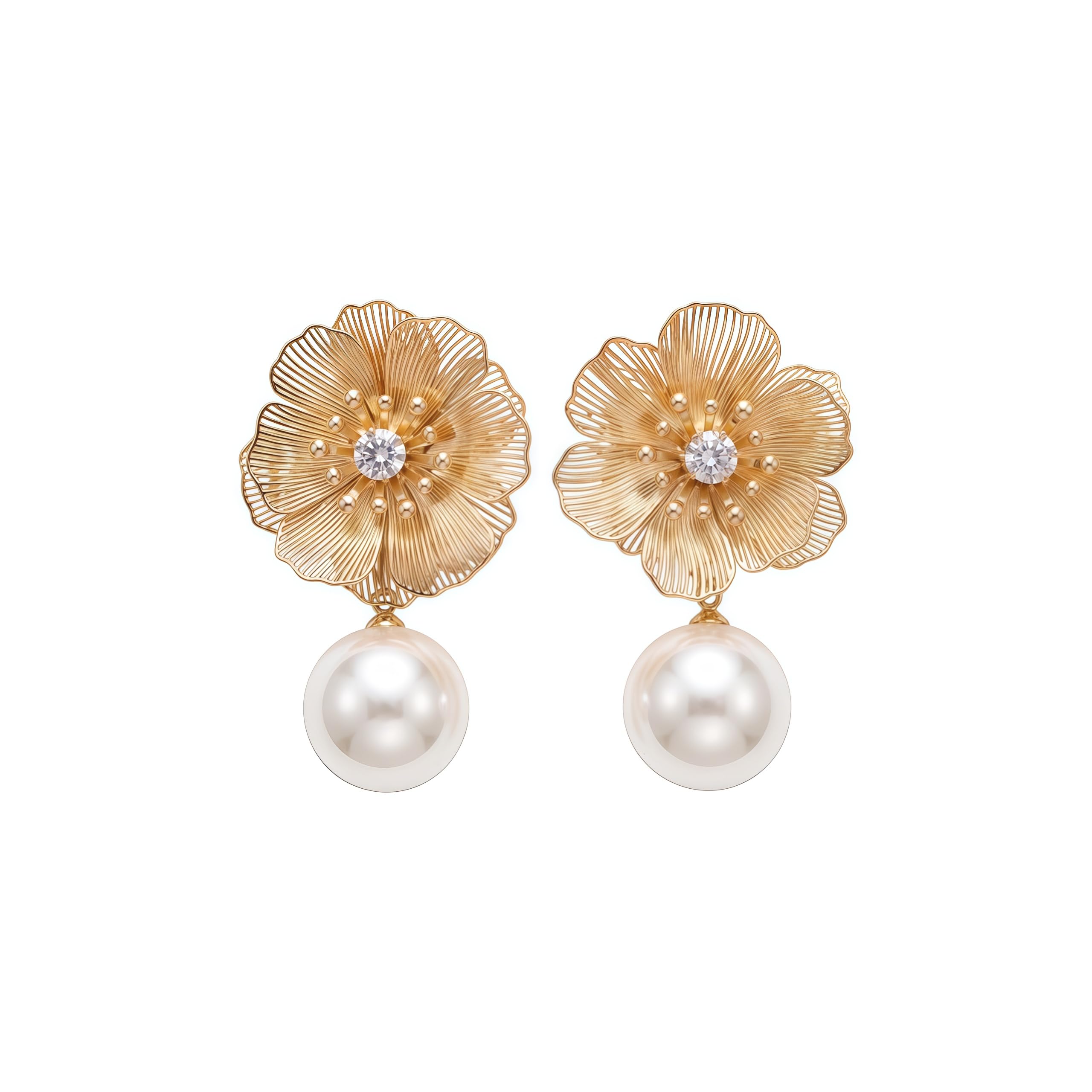 Latest Gold Plated Korean Drop Dangle Earrings for Women & Girls Stylish Fashion Jewelry Pairs - Lightweight Hypoallergenic Anti-Tarnish Stainless Steel Trendy Set-picture-27