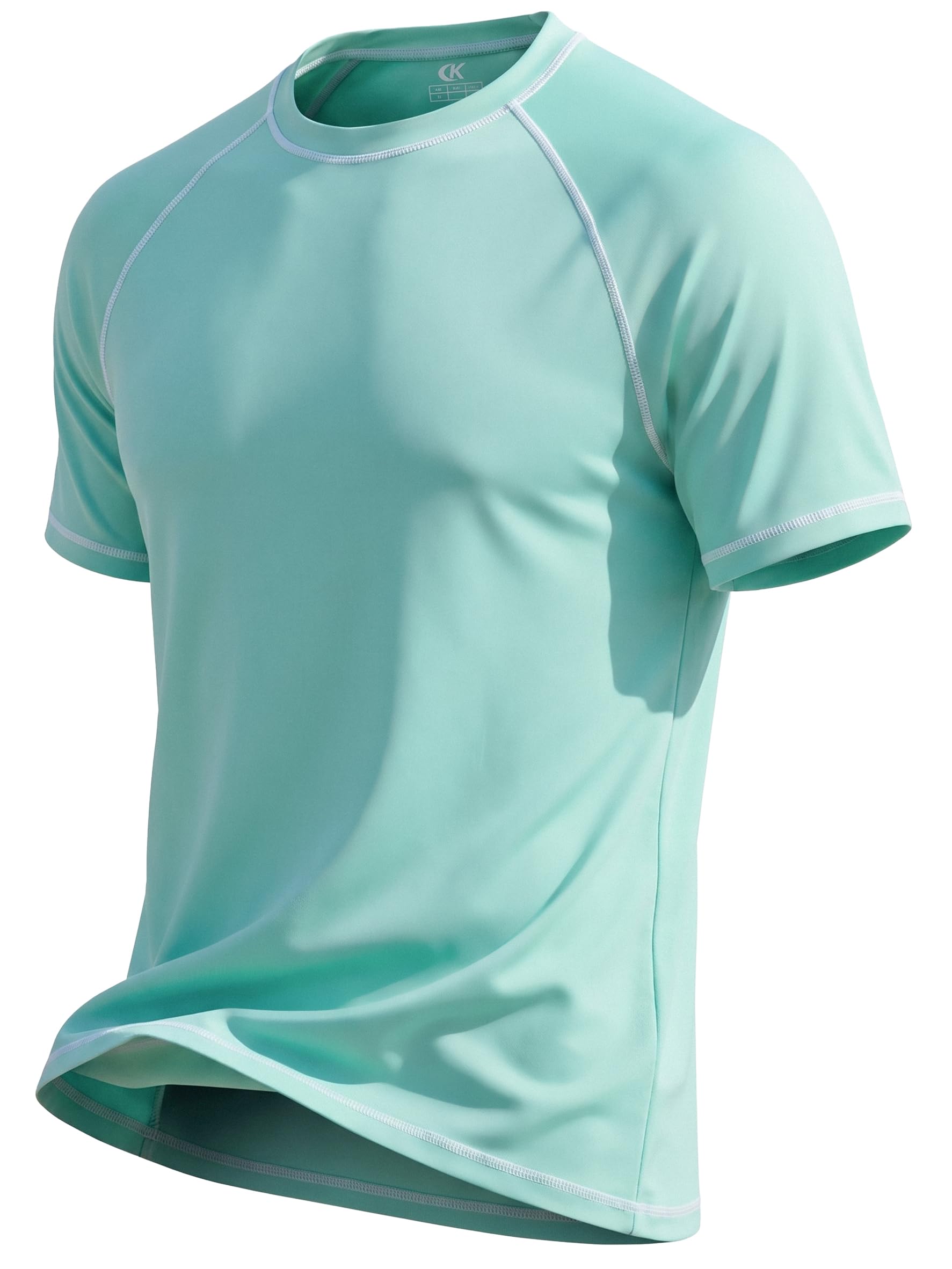 YuKaiChen Herren UV Shirt Funktionsshirt Kurzarm UPF 50+ Schnelltrocknend Atmungsaktiv Sport T-Shirt für Laufen Fitness Schwimmen Alltag
