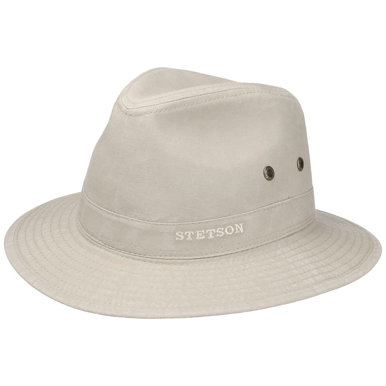 Stetson Chapeau Organic Cotton Traveller Homme - en Tissu de Soleil avec Doublure Printemps-ete Ete