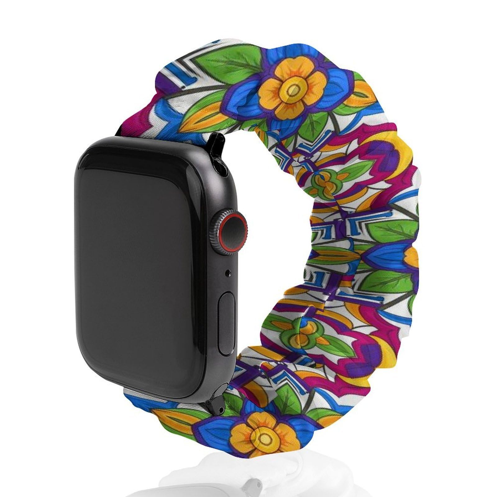 Watch Bands Compatible with Apple Watch Band 42mm 44mm Soft Elastic Polyester Replacement Strap Compatible with iWatch Series