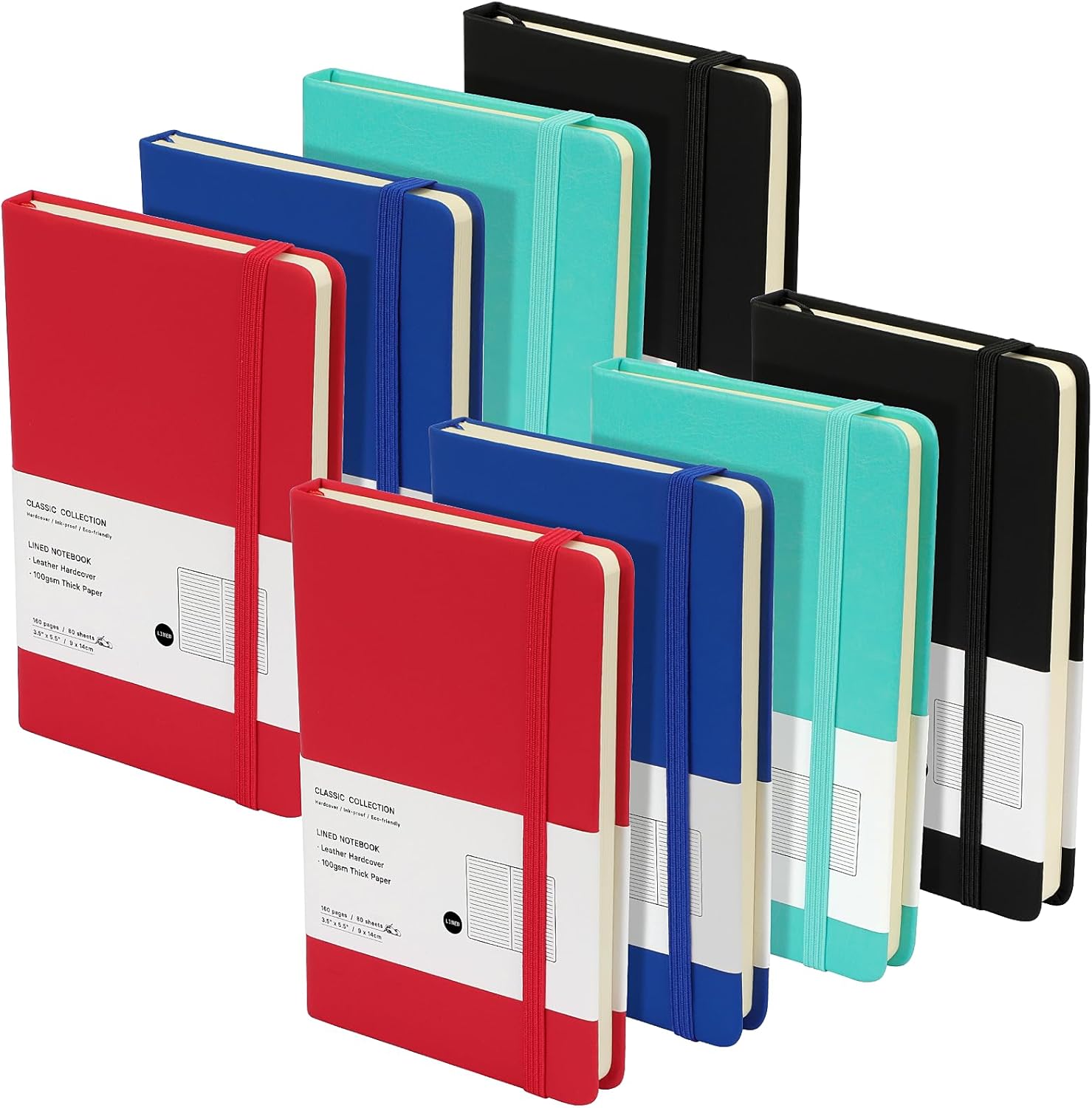 Coopay 8 Pack Pocket Notebooks Journal Notebooks Small