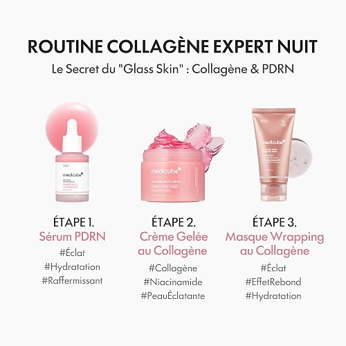 medicube Wrapping Mask Collagen Overnight Peel Off Facial Mask | Elasticity & Hydration Care For Firmer-Looking, Radiant Skin | Hydrolyzed Collagen For Glowing Skin | Korean Skin Care, 2.53 fl.oz - 7