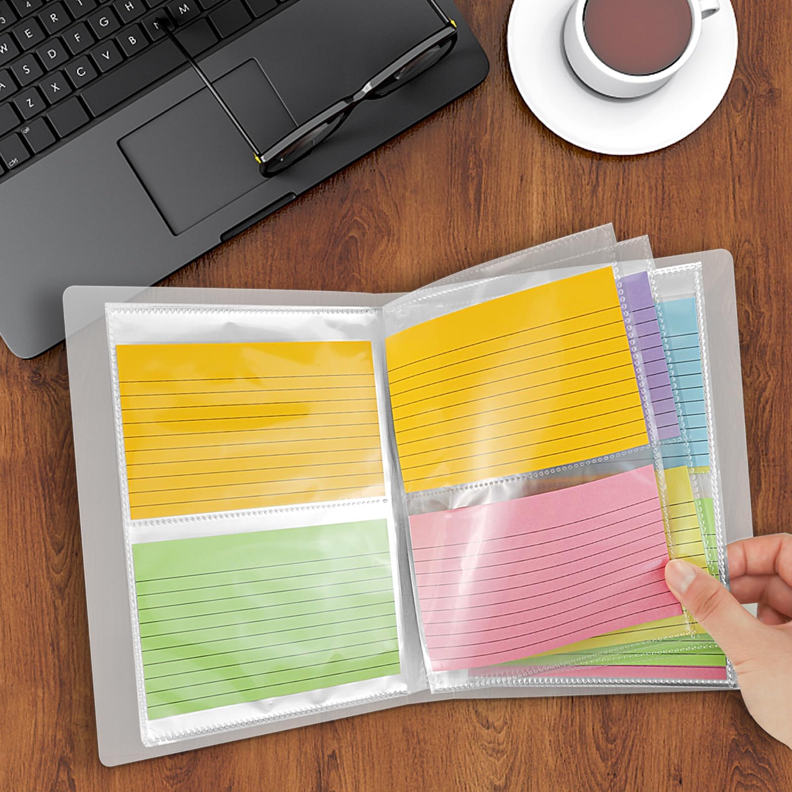 Snapklik.com : 3 Pack 3 X 5 Index Cards Holders, Holds 240 Pieces Cards ...