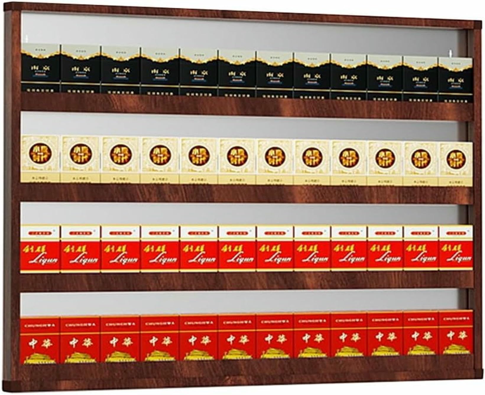 Armoire à cigarettes murale brune pour ranger les allumettes et bonbons