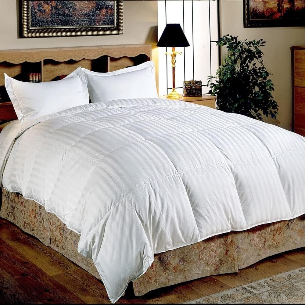 Hotel Grand White Goose Down Comforter 500 Thread Count 650