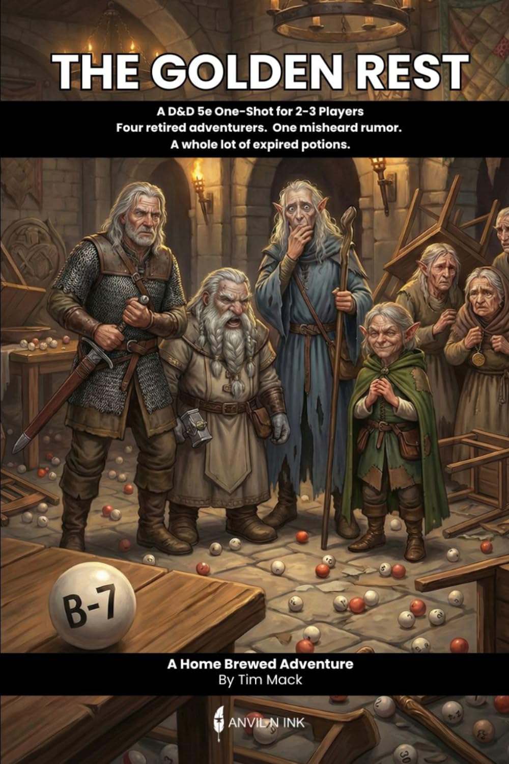 The Golden Rest: A D&D 5e One-Shot for 2-3 Players Four retired adventurers. One misheard rumor. A whole lot of expired potions.: 12 (The Ready Adventure Series)