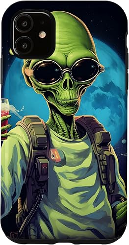 Miniatura 10 de iPhone 11 Pro Creepy Alien July 4th Drinking Blue Moon Case