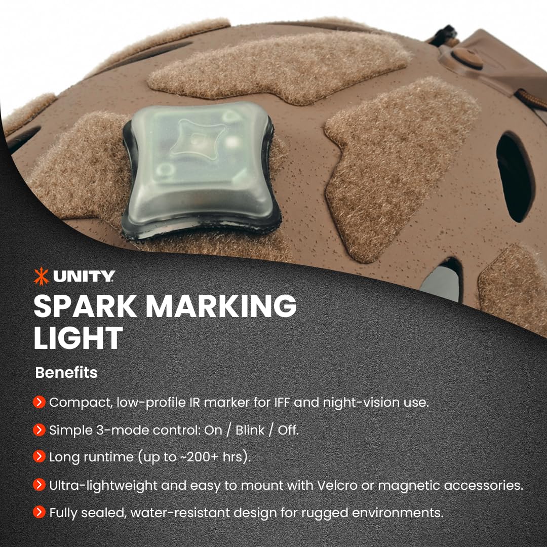 Unity Tactical Spark Marking Light - Ir - On/Blink/Off