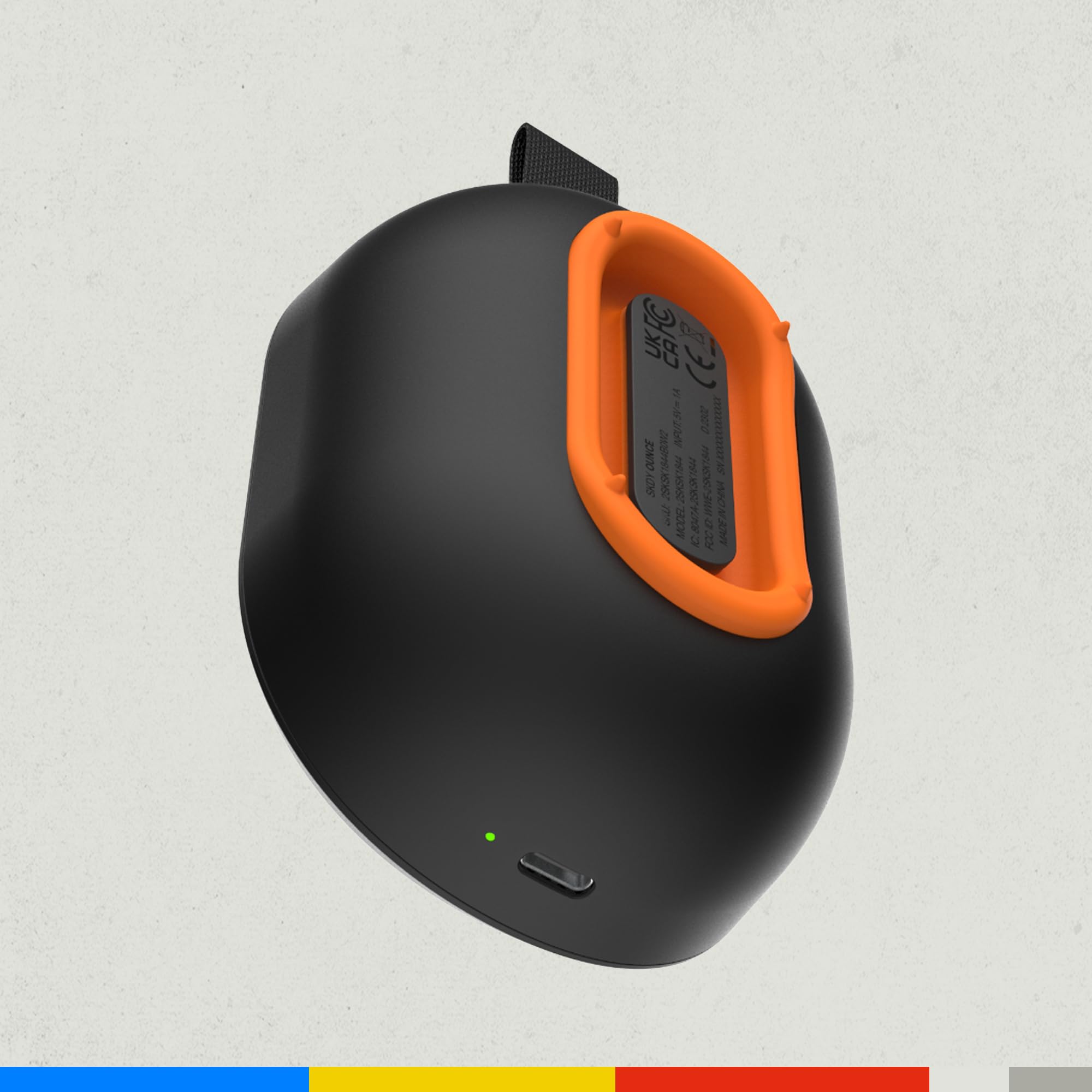 Skullcandy Ounce Wireless Enceinte Bluetooth Portable, Étanchéité IPX7, 16 Heures d’Autonomie, Stéréo True Wireless, Sangle Intégrée pour Les Déplacements et Une Utilisation en Extérieur - Noir