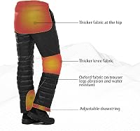 Naturehike Pehely Nadrág Férfi Női Unisex Ultrakönnyű Téli Outdoor Túrázás Kemping Kerékpár Fekete XL 7