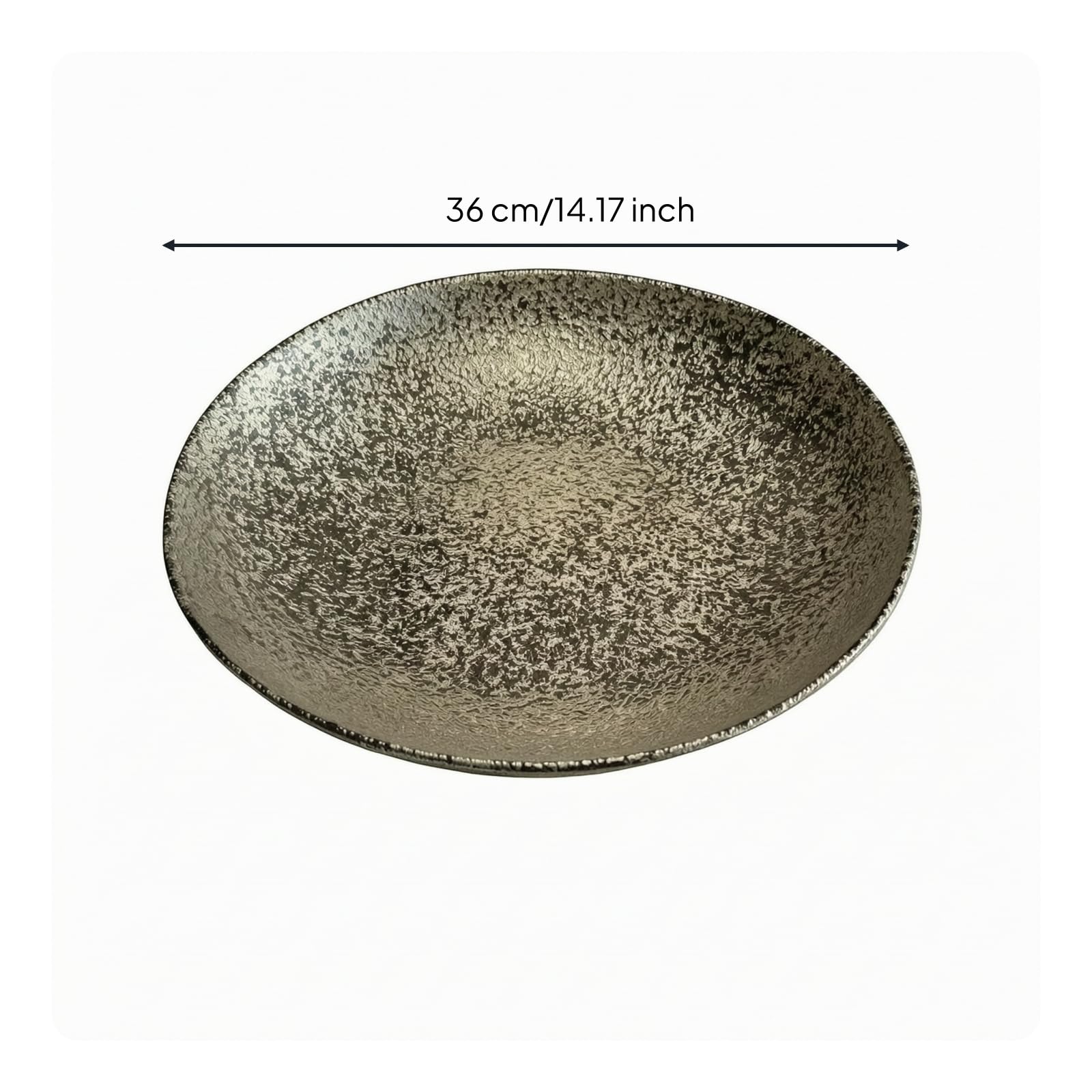 Plato Cerámica con Forma Pescado, style to 3, 36 × 36 × 8 Cm