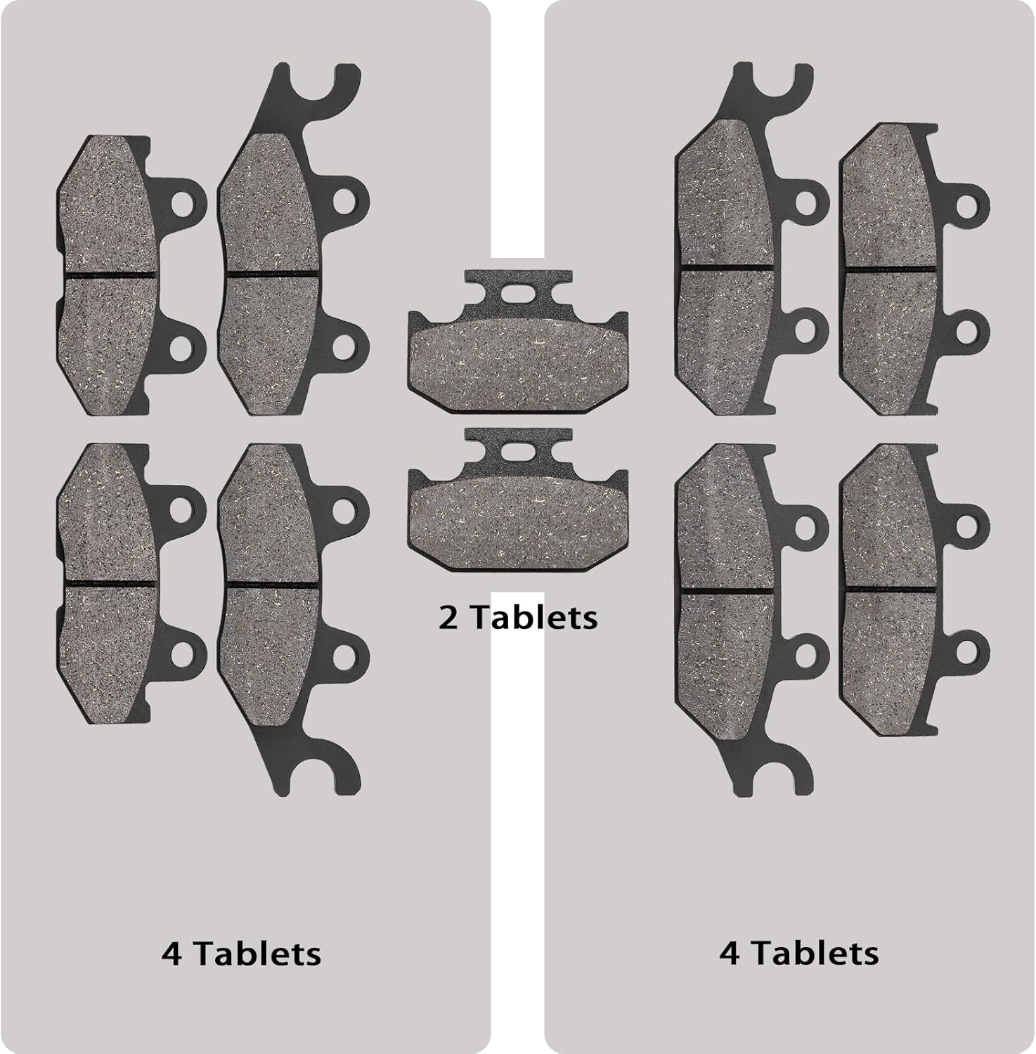 Front Rear Brake Pads for Yamaha Viking 700 14-20 Viking VI 15-19 Wolverine YXE70 R-Spec EPS 16-20 Wolverine X2 YXE85W 21-24 YXF85 X4 18-24 YXM700 YXC700