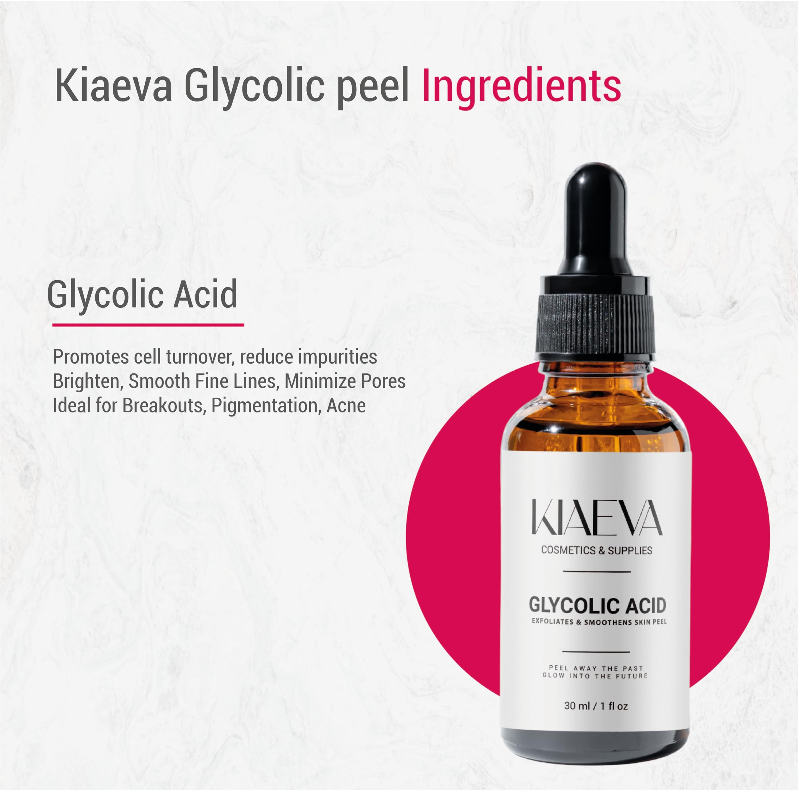 Gel glicolico Peel 40% (peeling professionale per la pelle) – arricchito con retinolo ed estratto di tè verde 30 ml