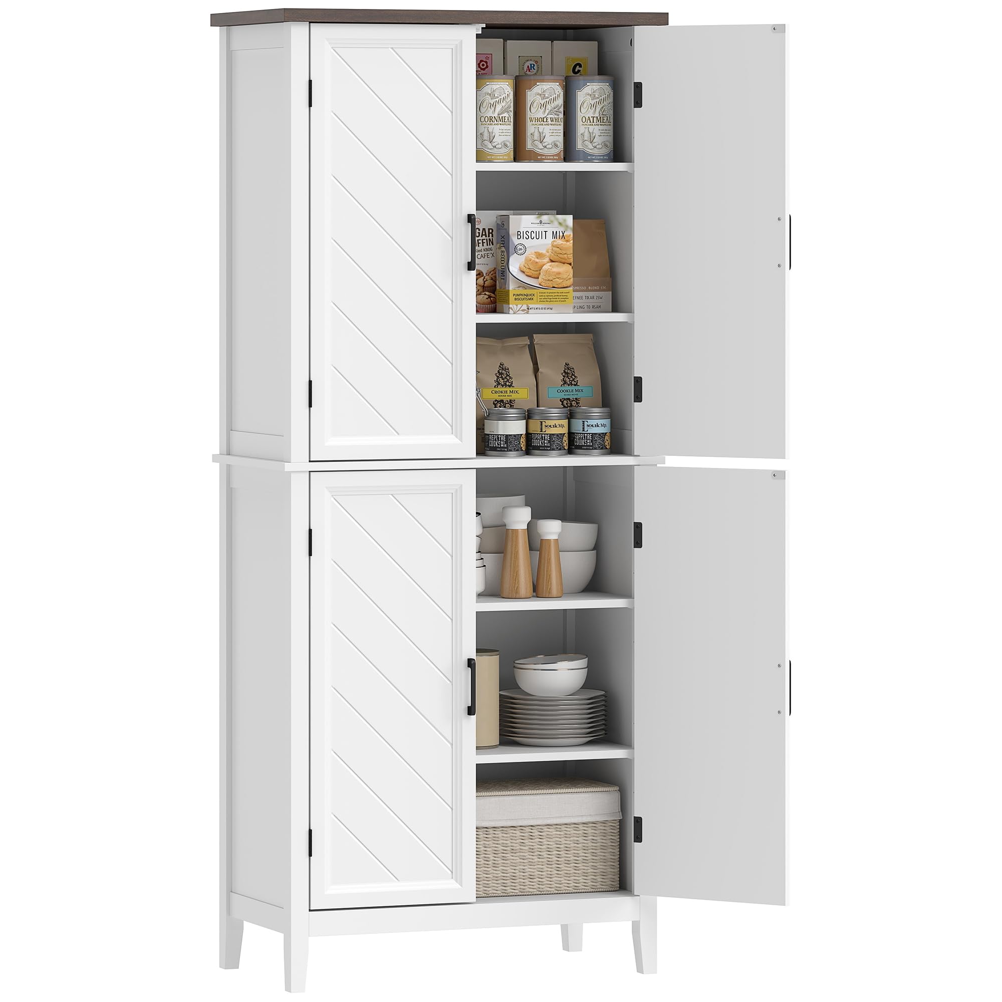 homcom buffet haut cuisine 6 niveaux