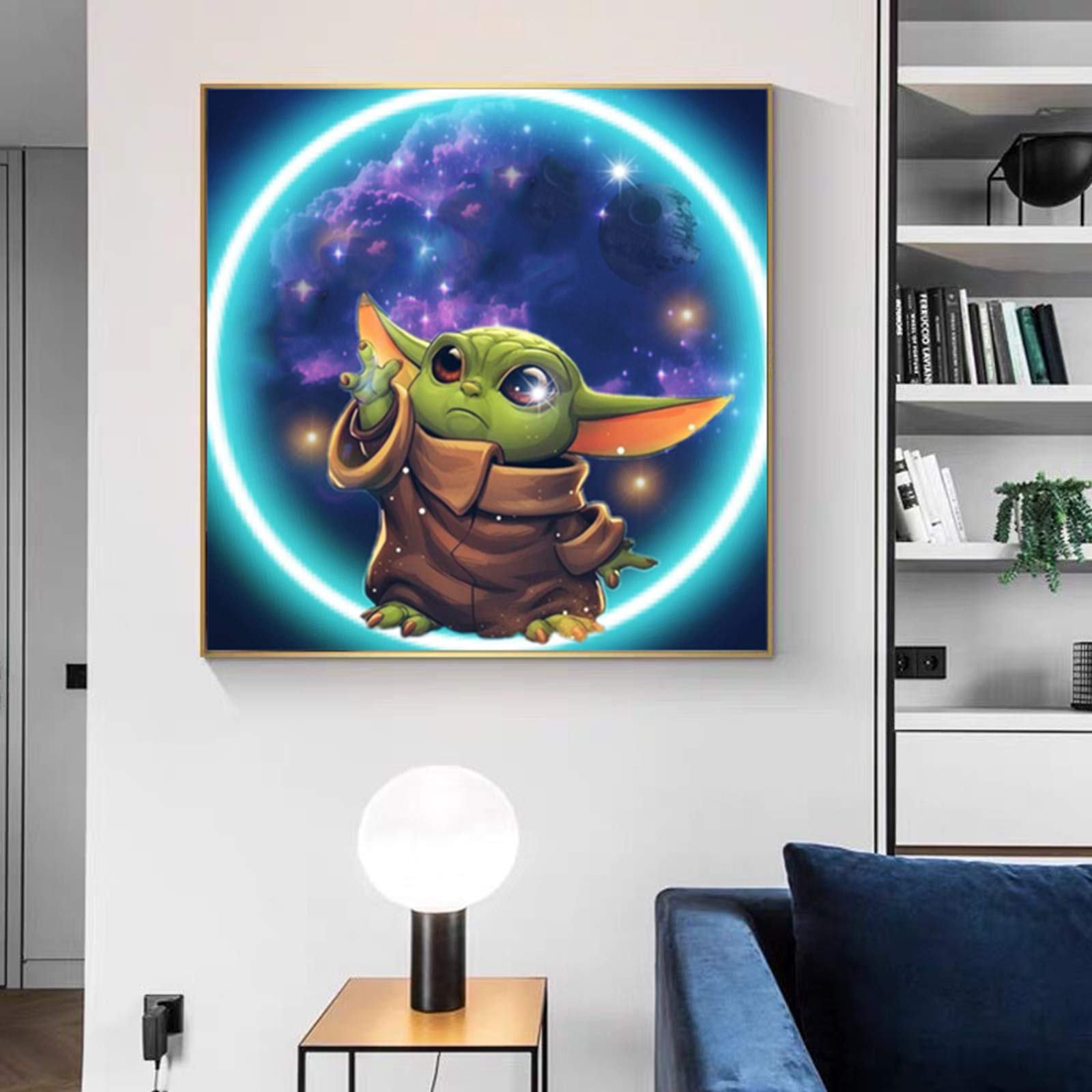 5D DIY Diamond Painting Kit - Master Yoda Full Round Drill Art, 25x35 Cm, Home Wall Decor For Adults - View #12