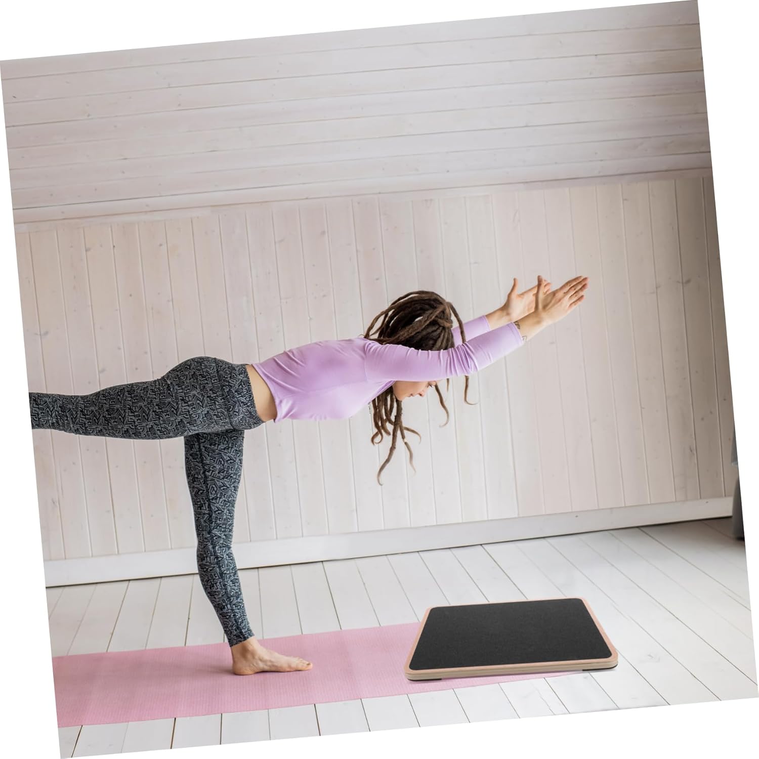 Balance Seesaw for Adults Durable Sensory Training Balance Plate Design for Coordination Improvement Fitness Board for Home Workouts