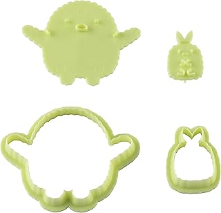 Kai Corporation DN0502 Sumikko Gurashi Tomkatsu Shrimp Tail Cookie Cutter Set, Made in Japan