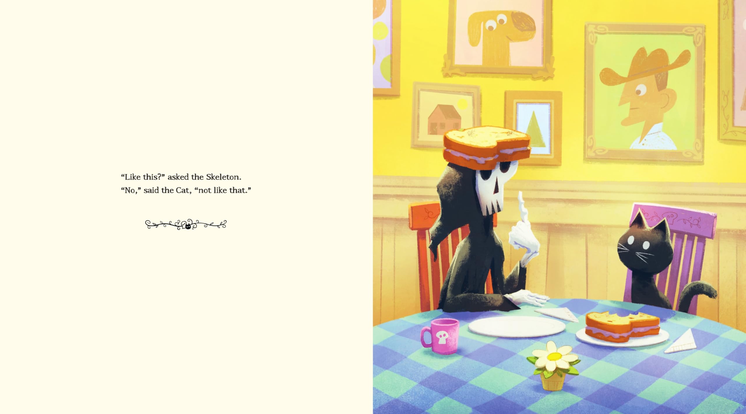 The Skeleton and the Cat: A Funny, Warm Picture Book about Unexpected Friendship and Small Joys, for Kids (Ages 4-8)