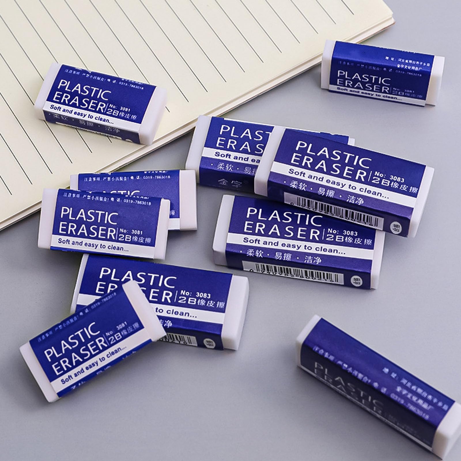 8/48Pcs Professionelle 2B Radiergummi Set Übergroßen Gummi Für Zeichnung Skizzieren Student Schule Büro Liefert Für Künstler
