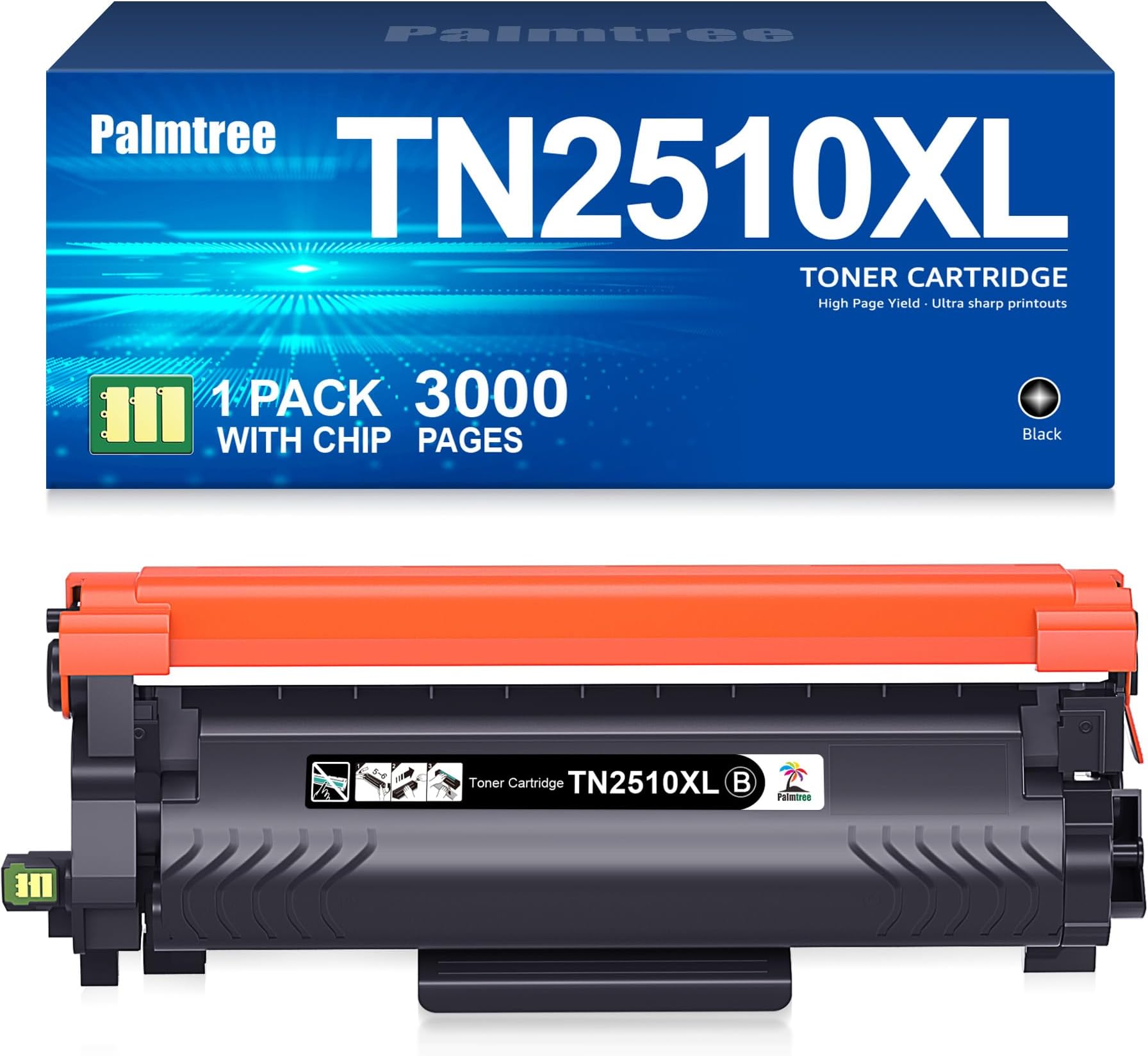 TN2510XL TN2510 Toner TN 2510 TN-2510 Compatibile with Brother HL-L2400DWE HL-L2400DW HL-L2445DW DCP-L2627DWE MFC-L2800DW DCP-L2660DW DCP-L2665DW MFC-L2827DWXL MFC-L2860DWE MFC-L2835DW