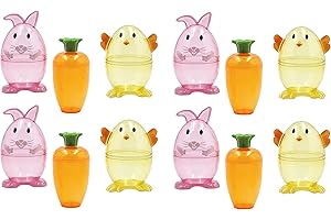 Egg-cellent Easter Delights: Fillable Carrots, Bunny, and Chick Containers for Hopping Good Surprises