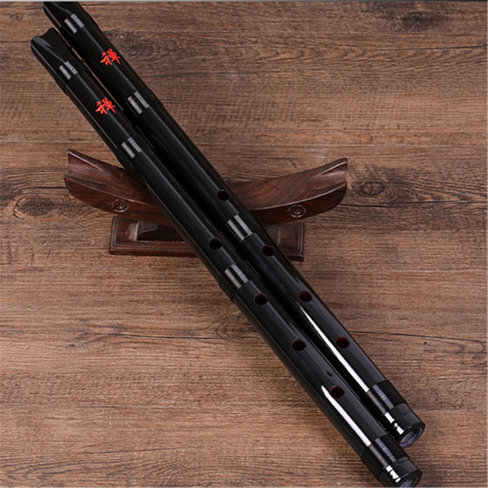 Shakuhachi Tang - Agujero para principiantes - Flauta japonesa profesional para jugar con el ojo de los ojos - Instrumentos musicales masculinos y femeninos G Key F Key - Color negro