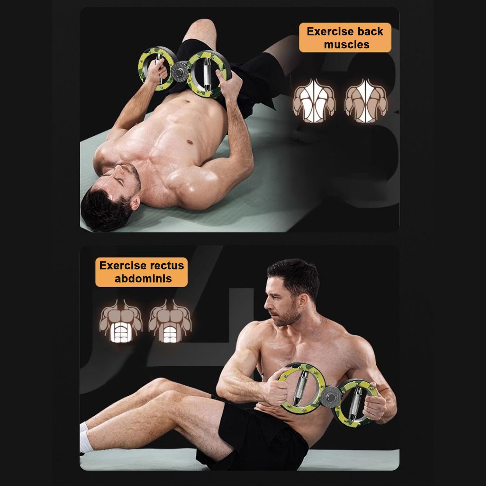 Trener siłowy dla siłowników, maszyna do ćwiczeń obrotowych mięśni, regulowana odporność sprzęt fitness do treningu broni, trening siłowy dla mężczyzn i kobiet 14,57 x 6,5 x 1,06 cala
