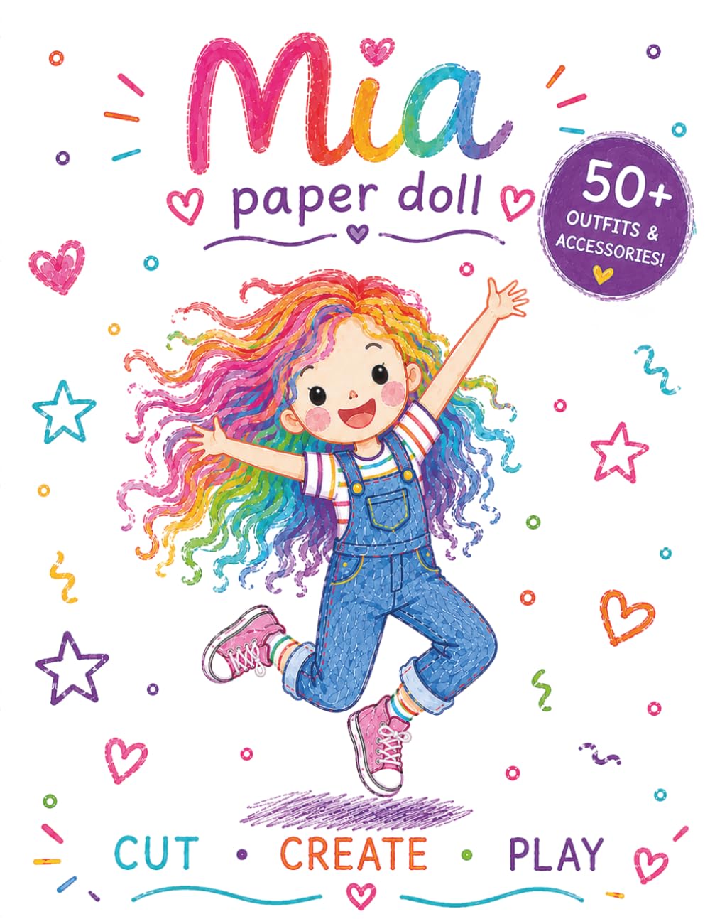 Mia Paper Doll Dress-Up Book for Girls: Cut, Create & Play with 50+ Cute Outfits & Accessories