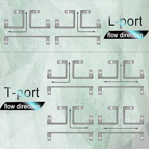 Miniatura 6 de Horiznext NPT 1 roscado acero inoxidable 3 vías T puerto con almohadilla de montaje válvula de bola, mango de vinilo control pvc pex tubería gas