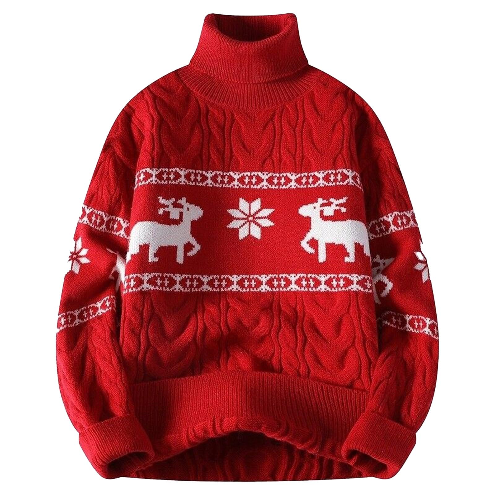Jerseys Navideños Para Hombre, Jerseis. Hombre Otoño Cuello Redondo Divertido Christmas Jersey De Navidad Cuello Redondo Jersey De Punto Con Copo De Nieve Ideal Para Fiestas Y Regalos Navideños