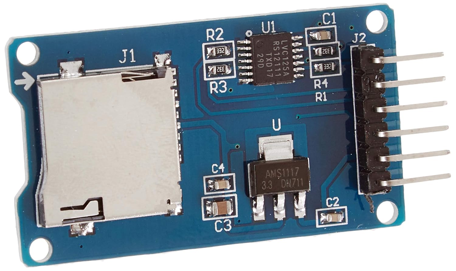 Robodo MO20 Micro SD Card Module Reader Slot Socket Shield Arduino Arm MCU Read and Write SPI