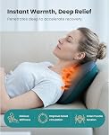 BOB AND BRAD Back and Neck Massager with Heat, Deep Kneading Massage Pillow for Relaxation, Shiatsu Neck Shoulder and Back Massager for Whole Body, Fathers Day Dad Gifts
