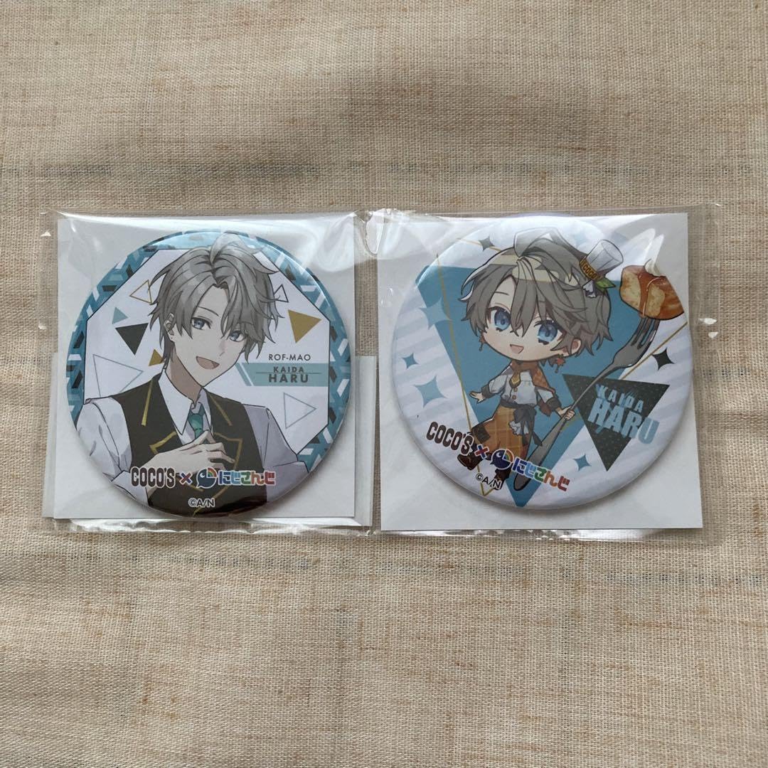 甲斐田晴 ココス 缶バッジ ゼンショーネットストア【本店】｜ビッグ缶バッジ2個セット