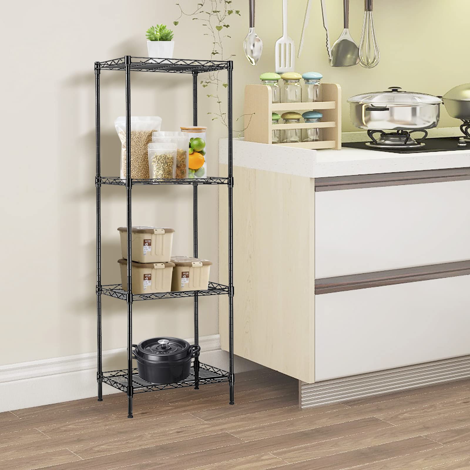 Narrow Kitchen Pantry Wire Shelving Narrow Open Pantry Shelves