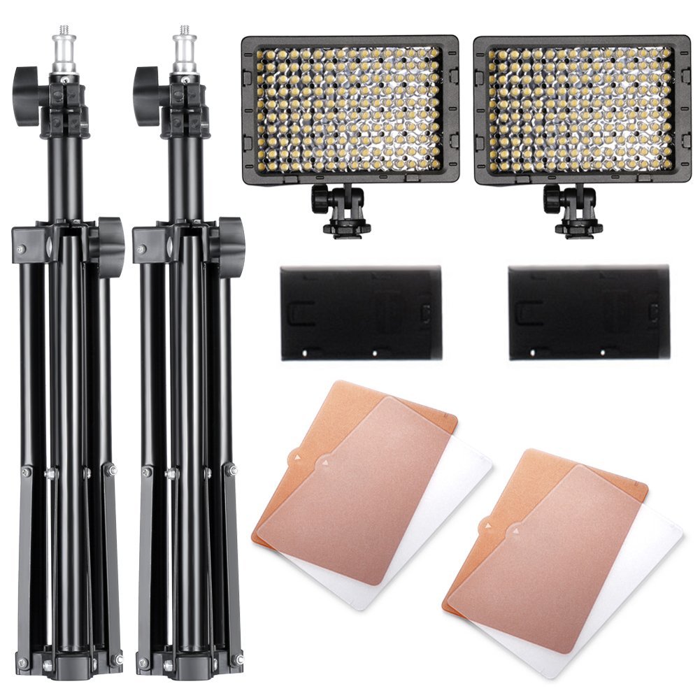 Neewer 160 Led Studio Photography Lighting Kit Including Cn